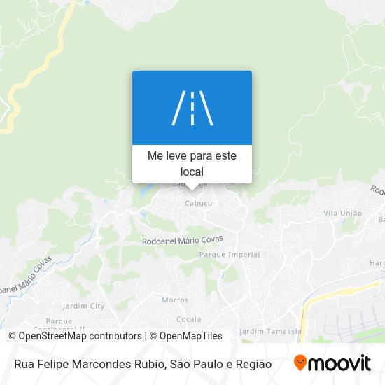 Rua Felipe Marcondes Rubio mapa