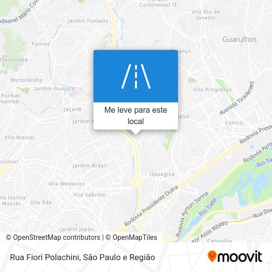 Rua Fiori Polachini mapa