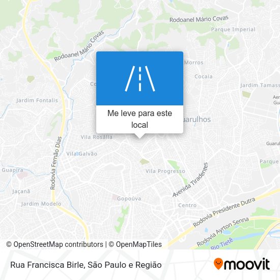 Rua Francisca Birle mapa
