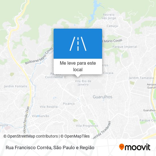 Rua Francisco Corrêa mapa