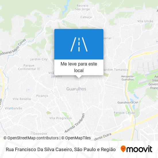 Rua Francisco Da Silva Caseiro mapa