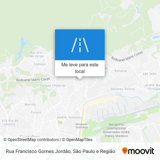 Rua Francisco Gomes Jordão mapa