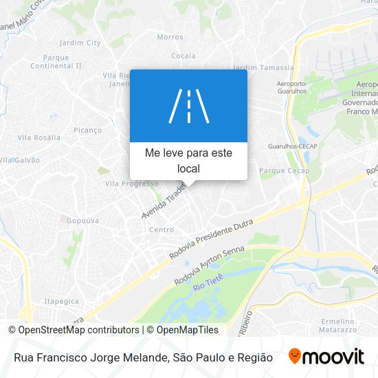 Rua Francisco Jorge Melande mapa