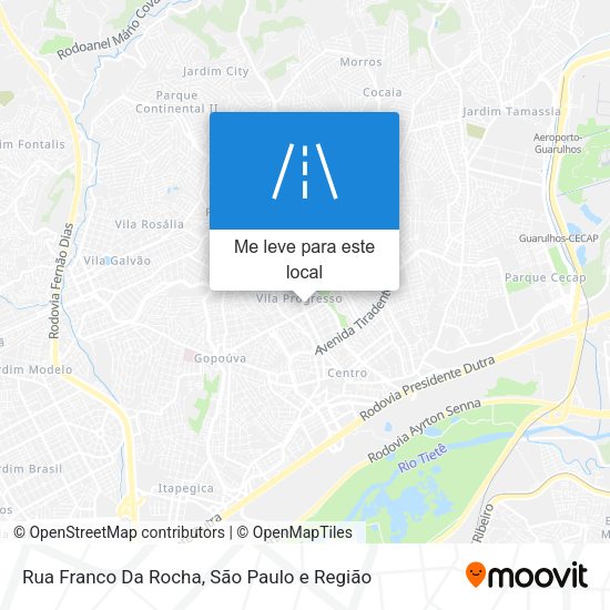 Rua Franco Da Rocha mapa