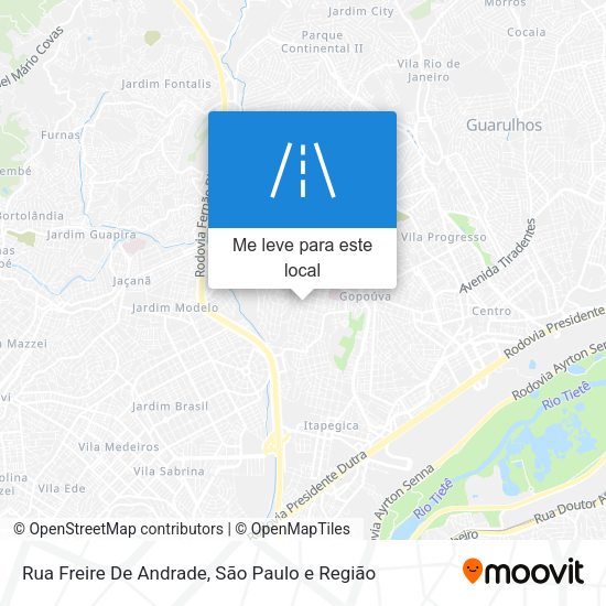 Rua Freire De Andrade mapa