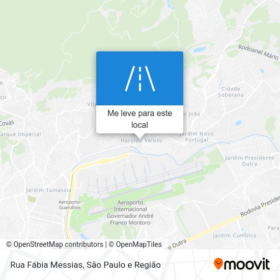 Rua Fábia Messias mapa