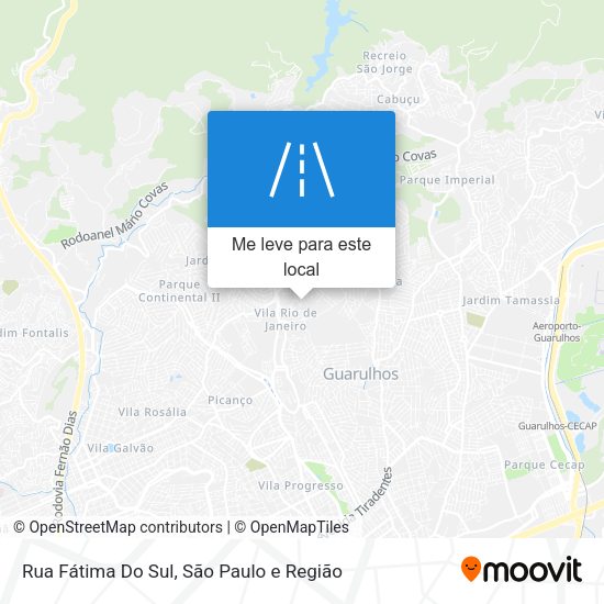 Rua Fátima Do Sul mapa