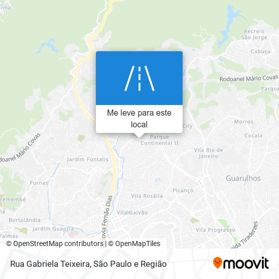 Rua Gabriela Teixeira mapa