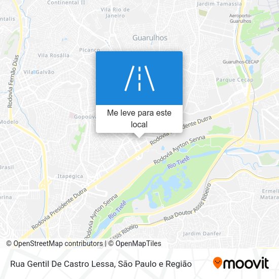 Rua Gentil De Castro Lessa mapa