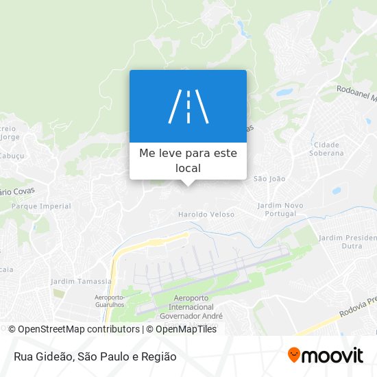 Rua Gideão mapa