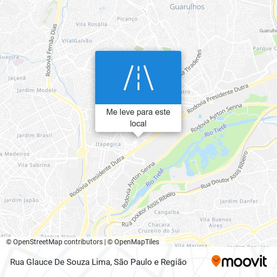 Rua Glauce De Souza Lima mapa