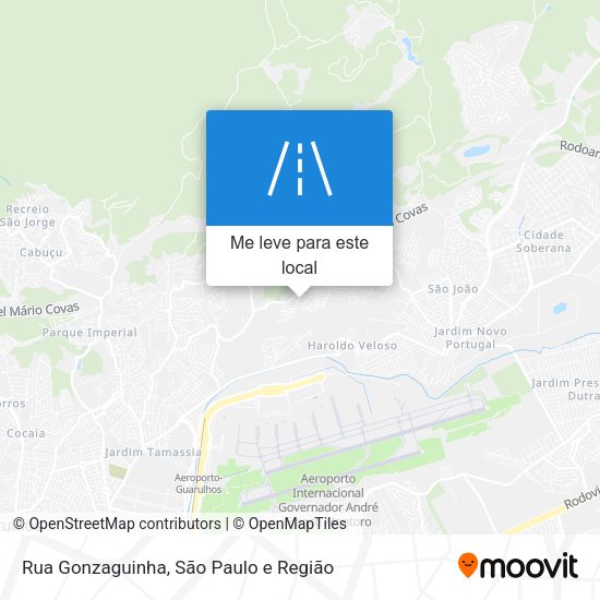 Rua Gonzaguinha mapa