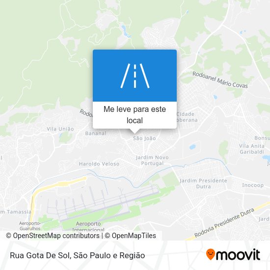 Rua Gota De Sol mapa