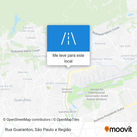 Rua Guaranton mapa
