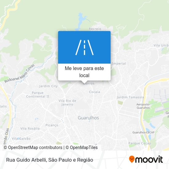 Rua Guido Arbelli mapa