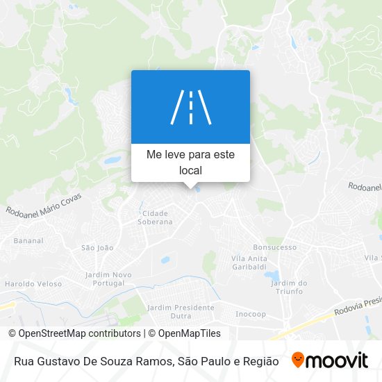 Rua Gustavo De Souza Ramos mapa