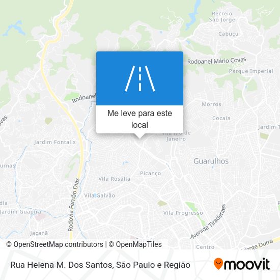 Rua Helena M. Dos Santos mapa