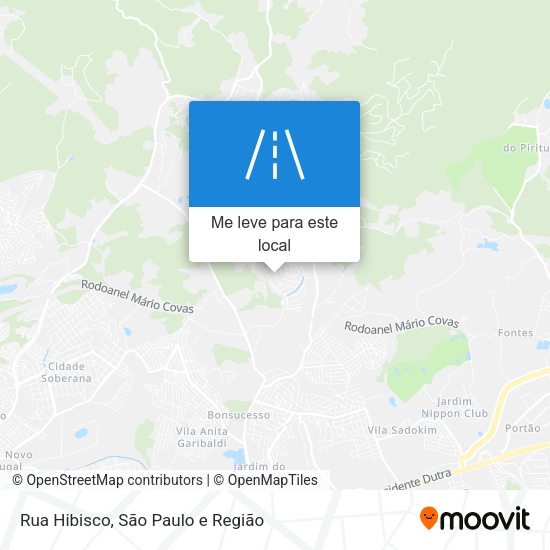 Rua Hibisco mapa