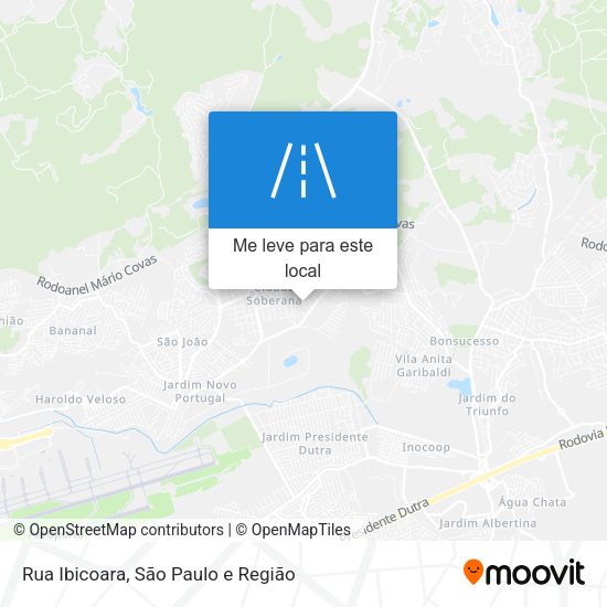 Rua Ibicoara mapa