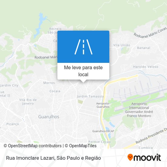 Rua Imonclare Lazari mapa