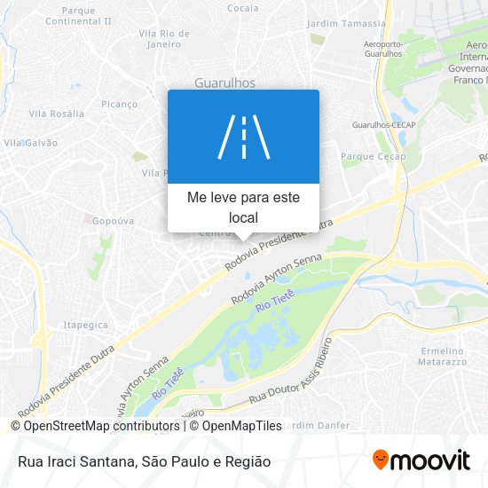 Rua Iraci Santana mapa