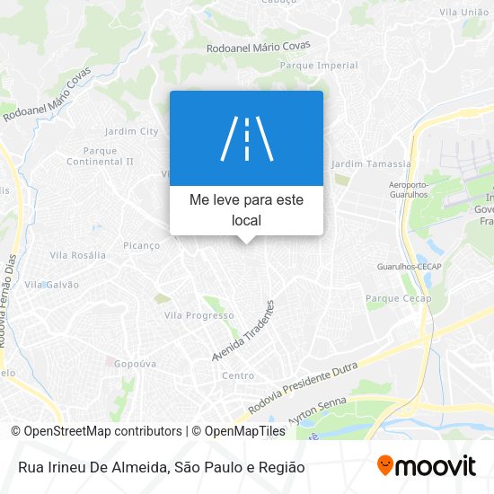 Rua Irineu De Almeida mapa