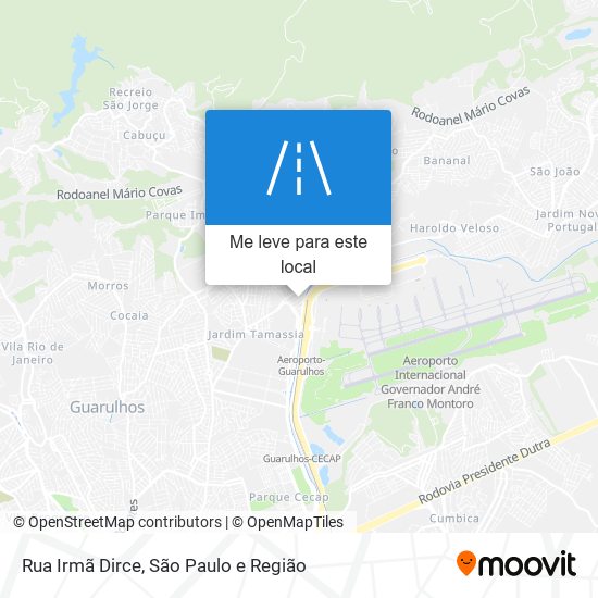 Rua Irmã Dirce mapa