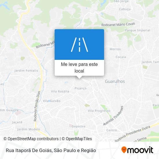 Rua Itaporã De Goiás mapa