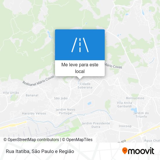 Rua Itatiba mapa