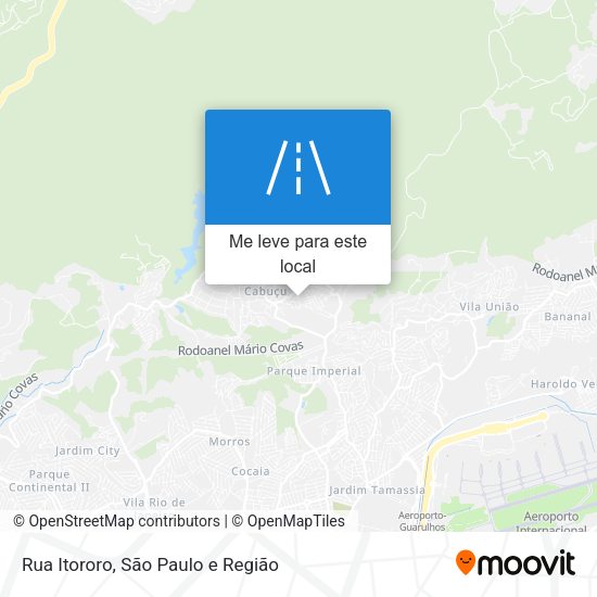 Rua Itororo mapa