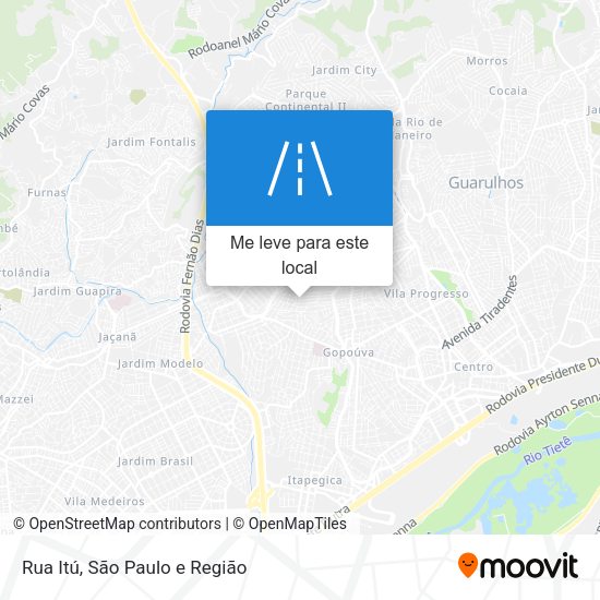 Rua Itú mapa