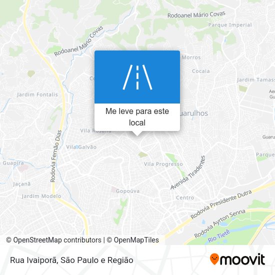 Rua Ivaiporã mapa