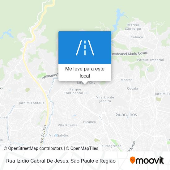 Rua Izidio Cabral De Jesus mapa