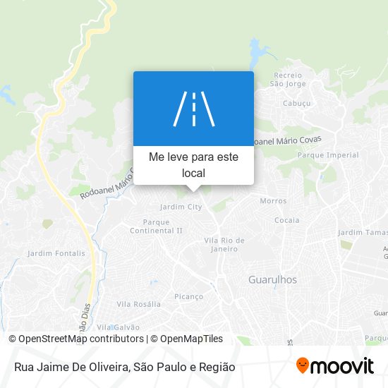 Rua Jaime De Oliveira mapa