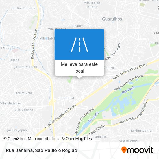 Rua Janaína mapa