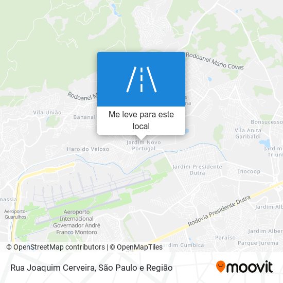 Rua Joaquim Cerveira mapa