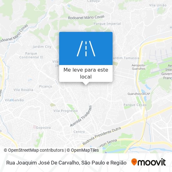 Rua Joaquim José De Carvalho mapa