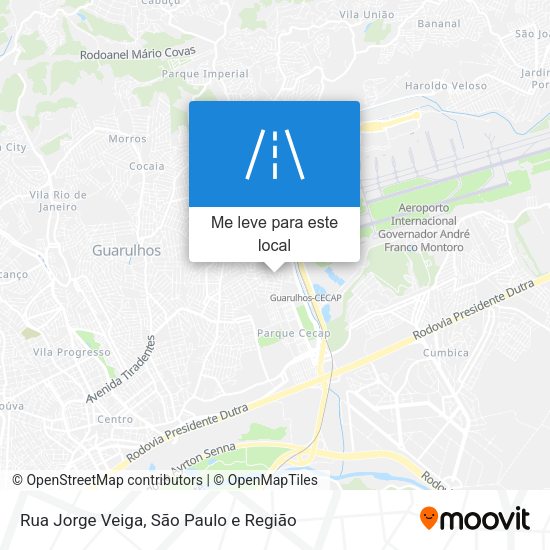 Rua Jorge Veiga mapa