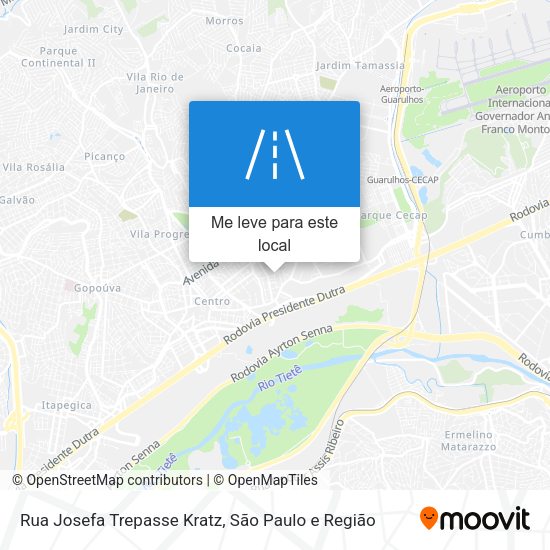 Rua Josefa Trepasse Kratz mapa