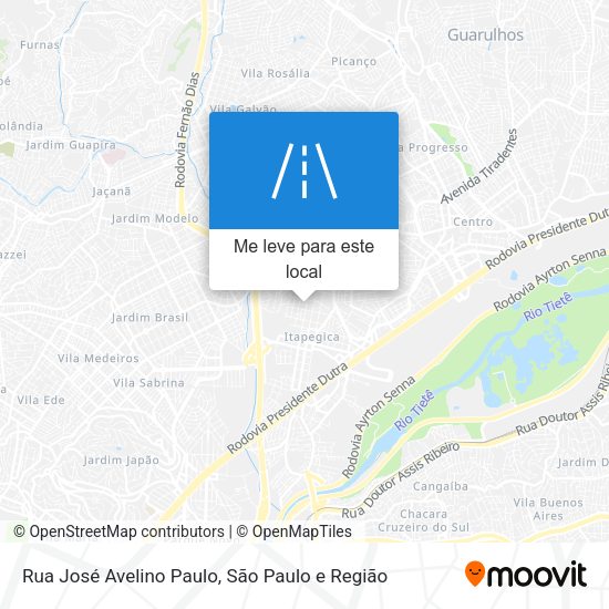 Rua José Avelino Paulo mapa