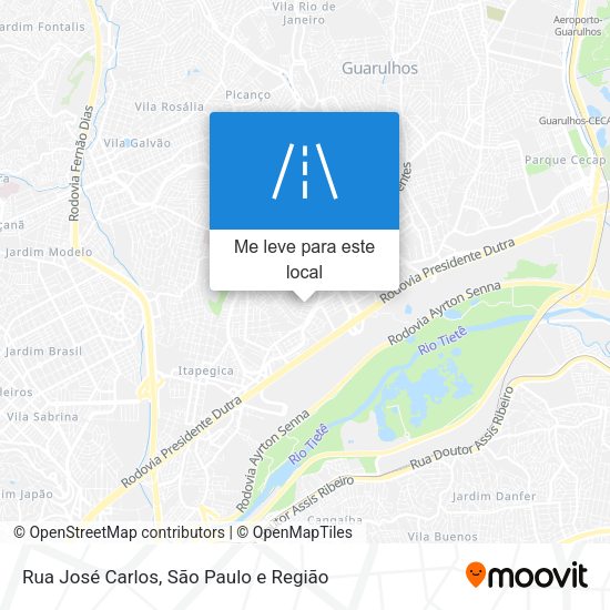 Rua José Carlos mapa