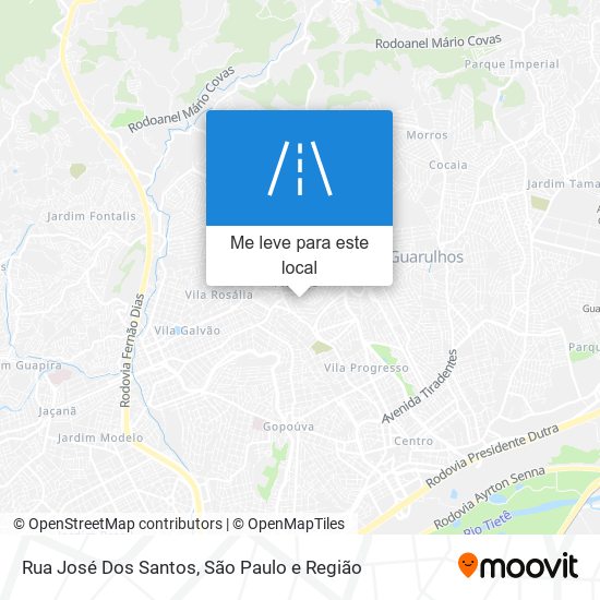 Rua José Dos Santos mapa