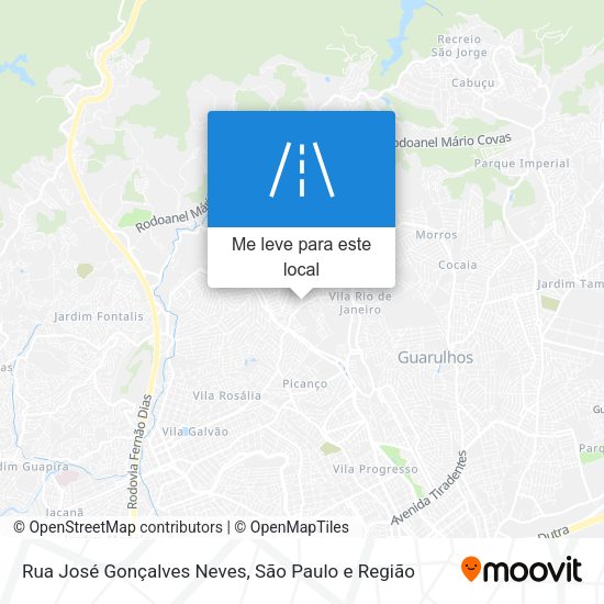 Rua José Gonçalves Neves mapa
