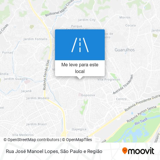 Rua José Manoel Lopes mapa