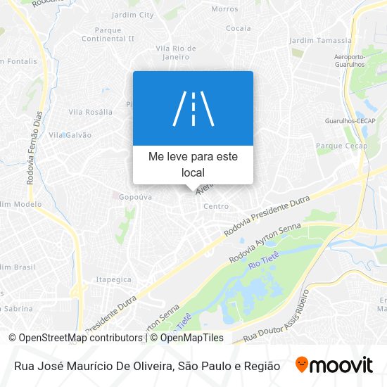 Rua José Maurício De Oliveira mapa