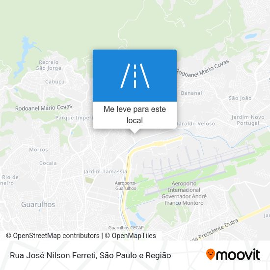 Rua José Nilson Ferreti mapa