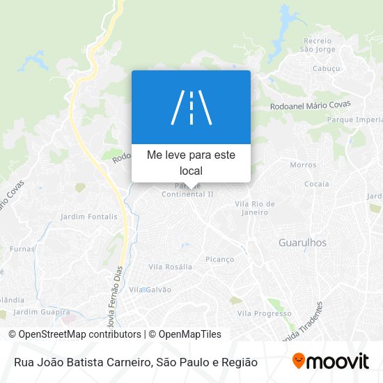 Rua João Batista Carneiro mapa