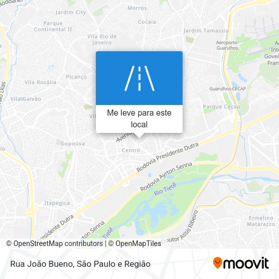 Rua João Bueno mapa
