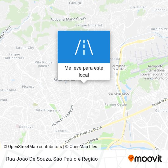 Rua João De Souza mapa