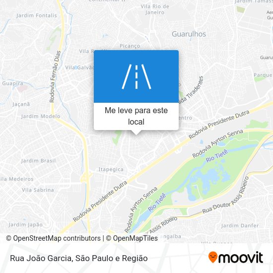 Rua João Garcia mapa